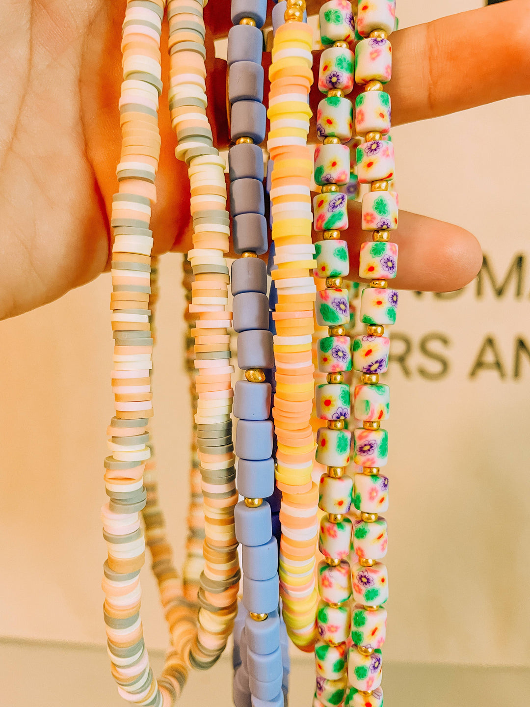 Summer Clay Beaded Necklaces