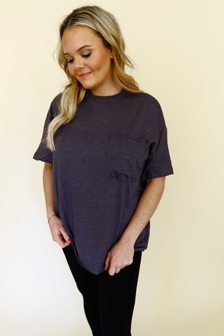 Sunny Sunday Top - Heather Charcoal