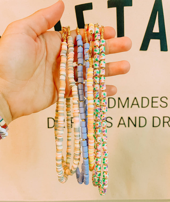 Summer Clay Beaded Necklaces