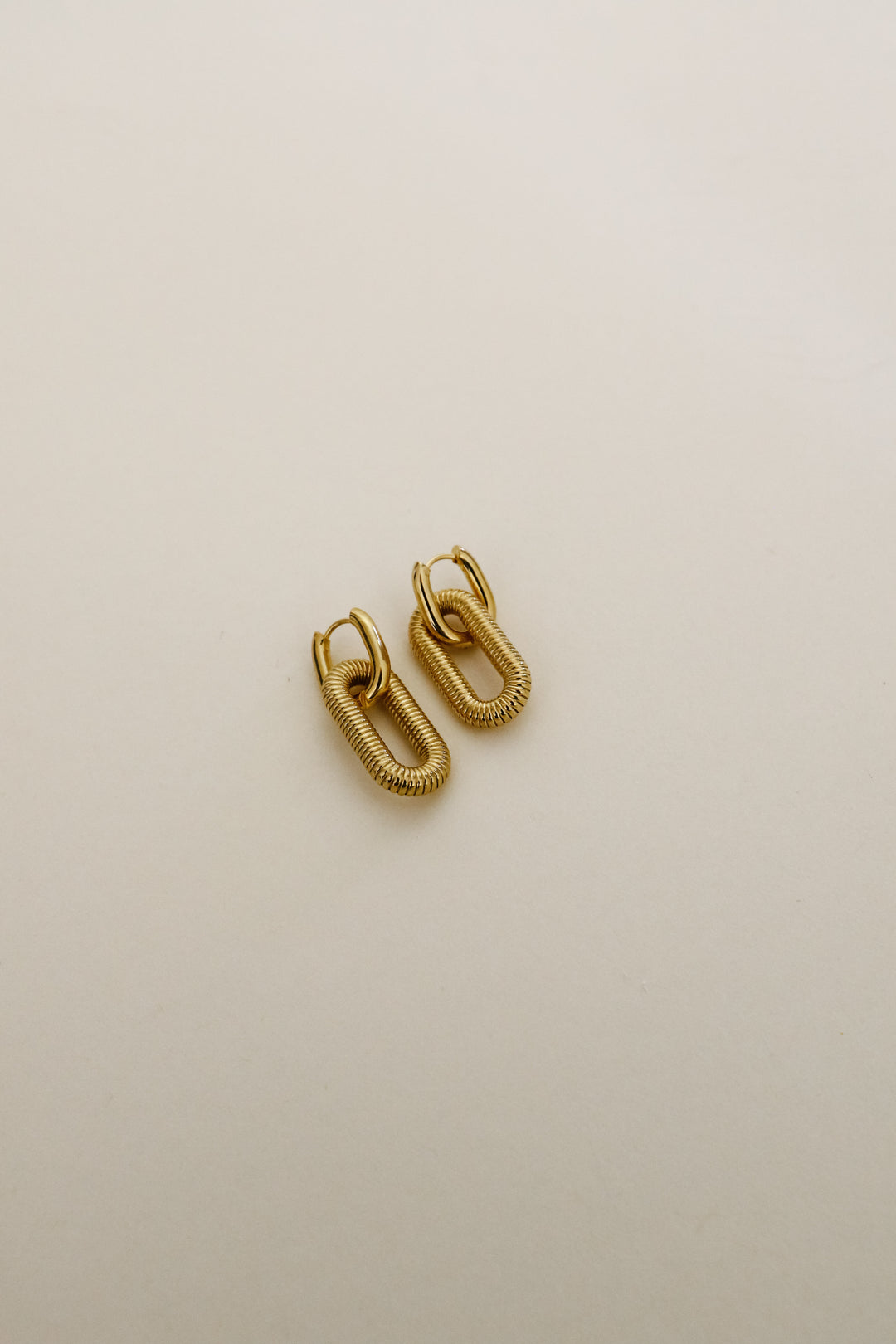 Double Hoop Earrings - Gold