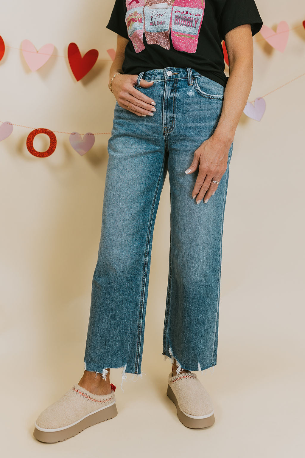 Whitney Wide Leg Jeans Bates Boutique