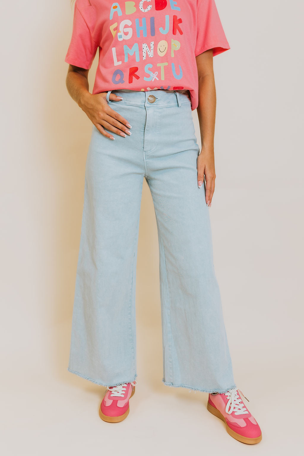 West Side Village Trousers - Lt Denim