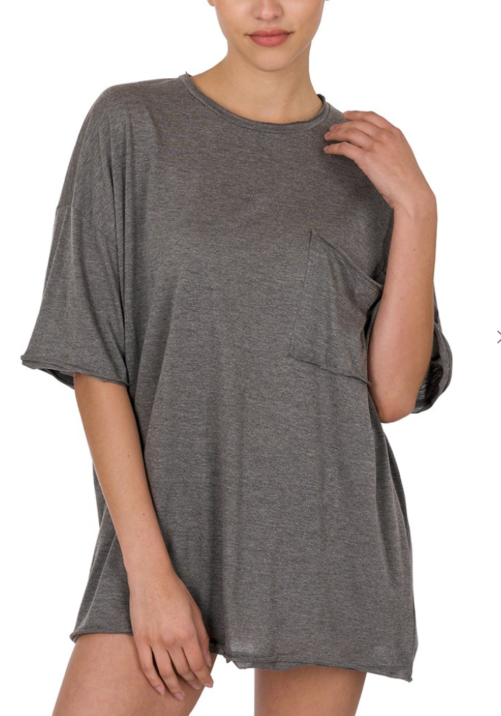 Sunny Sunday Top - Heather Charcoal