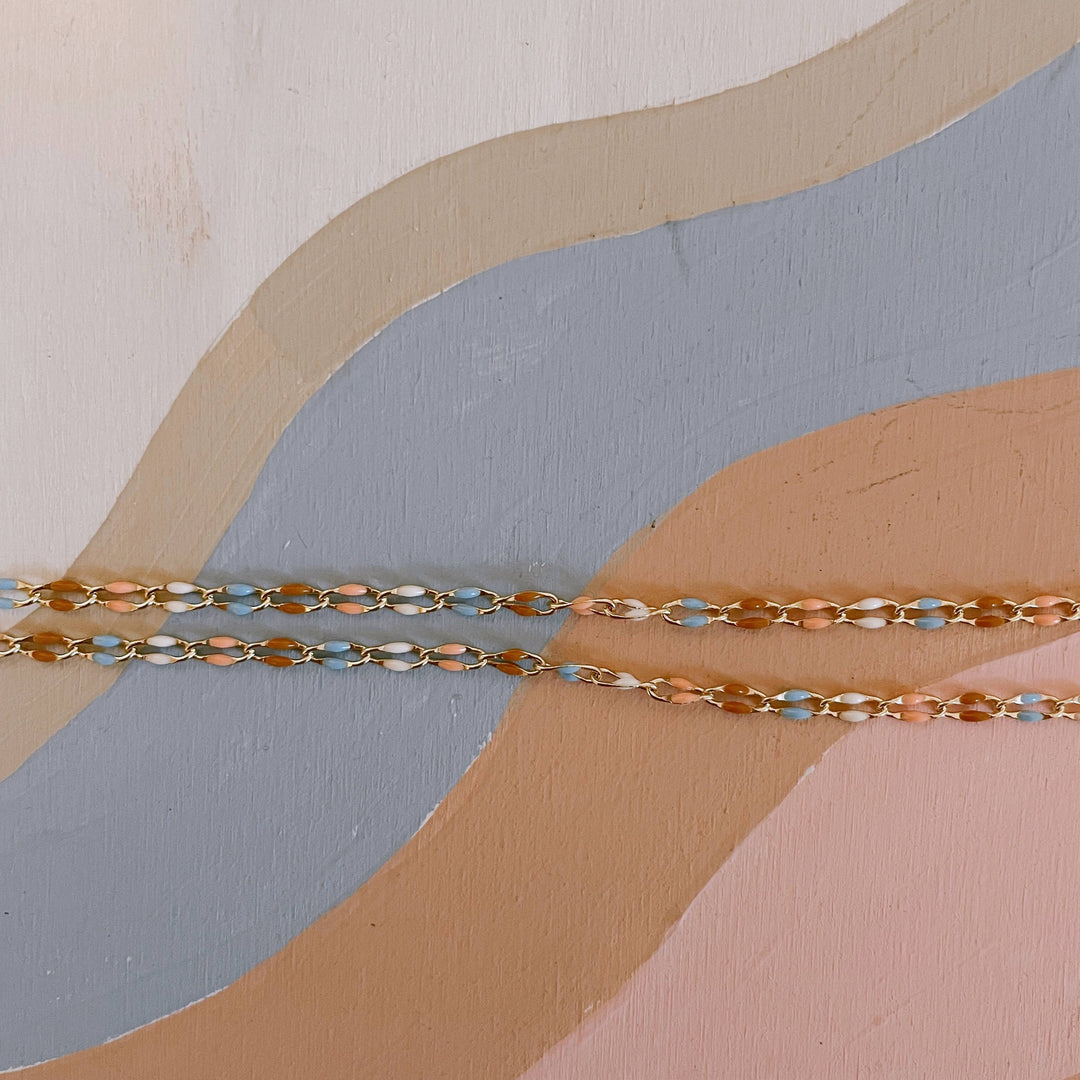 Paizley Pastel Gold Choker