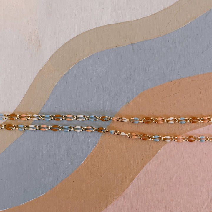 Paizley Pastel Gold Choker